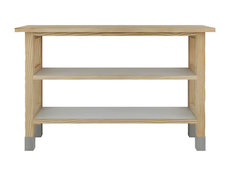 Simple wooden small rack. Transparent. png