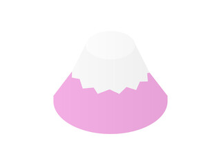 アイソメ富士山アイコンB：桜