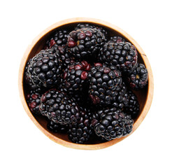 Stack Blackberry, isolated on white