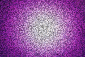 purple floral paper