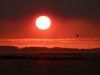 Puesta de Sol en la Ría de Arousa, Galicia