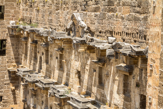Belkiz - Antalya, Turkey, Roman amphitheater of Aspendos, 