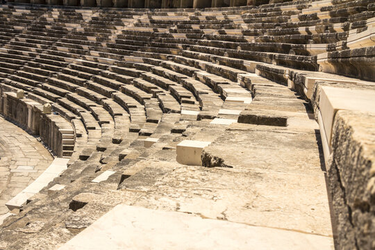Belkiz - Antalya, Turkey, Roman amphitheater of Aspendos, 