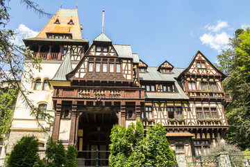 Sinaia, Romania : Pelisor castle summer residence in Sinaia, Romania, part of the same complex as the larger castle of Peles