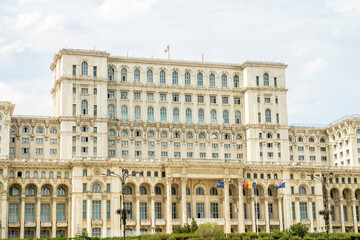 Fototapeta na wymiar Bucharest, Romania - Parliament palace.
