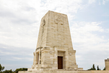 Fototapeta na wymiar Canakkale,Turkey - June 26, 2022: Lone Pine ANZAC Memorial at the Gallipoli Battlefields in Canakkale, Turkey.