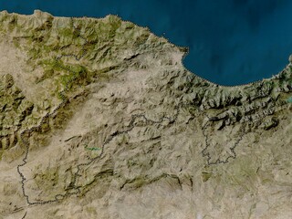 Bejaia, Algeria. Low-res satellite. No legend