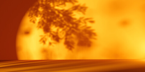 Fototapeta premium Shadow background of tree leaves - 3D render
