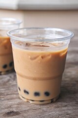 Bubble tea with milk Taiwan drink