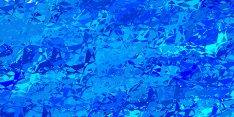 Fototapeta na wymiar Dark blue vector background with polygonal forms.