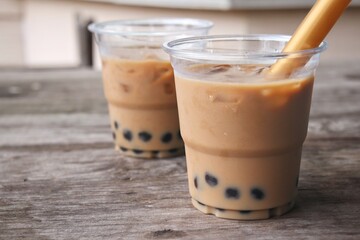 Bubble tea with milk Taiwan drink