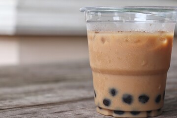 Bubble tea with milk Taiwan drink