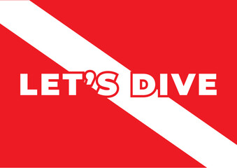 Let's Dive Flag