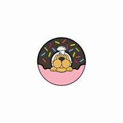 Fototapeta premium pet cake shop logo