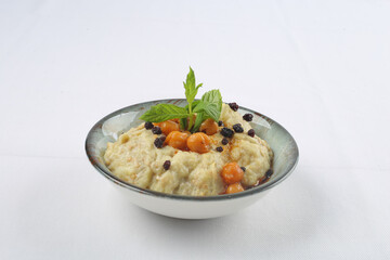 appetizer side dish white clean background