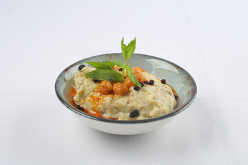 appetizer side dish white clean background