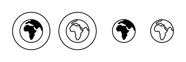 World map vector. Worldmap sign and symbol. Globe icon