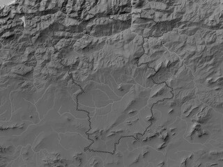 Mila, Algeria. Grayscale. No legend