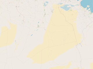 Fototapeta premium Ouargla, Algeria. OSM. No legend