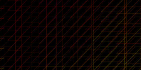 Dark Orange vector background with lines.
