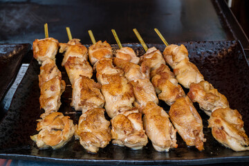 焼き鳥　串焼き　縁日　露店　焼き肉
