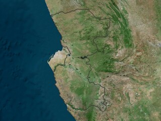 Bengo, Angola. High-res satellite. No legend