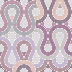 Seamless abstract wave pattern grey mauve purple
