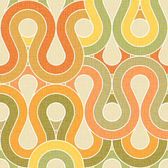 seamless retro abstract wave pattern