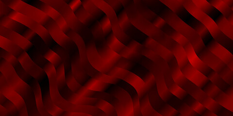 Fototapeta premium Light Red vector background with curves.