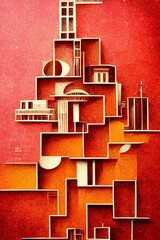 russian constructivism art style poster