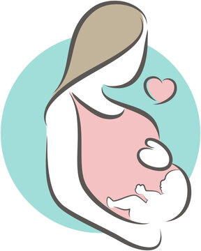 illustration of pregnant women