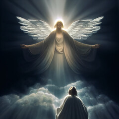 angel god spiritual religious surreal artwork illustration