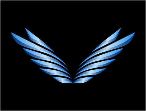 3D wings illustration