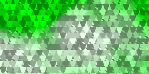 Light Green vector background with polygonal style.