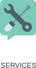 Wrench & Screwdriver Flat icons
Tools icons of Technology
Wrench and Screwdriver vectors icon image for Technical workshop