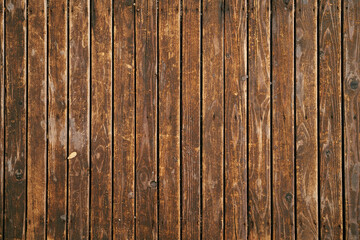 Texture of an old brown wooden fence. High quality photo