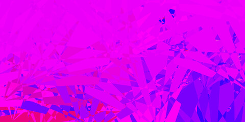 Light Pink, Red vector background with polygonal forms.