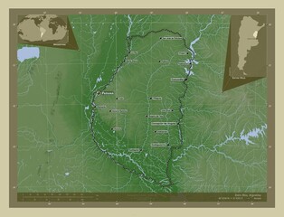Entre Rios, Argentina. Wiki. Labelled points of cities
