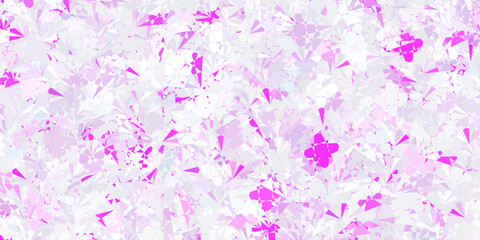 Obraz na płótnie Canvas Light Purple vector background with polygonal forms.