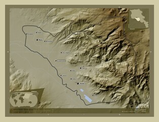 Ararat, Armenia. Wiki. Labelled points of cities