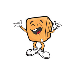 box character cartoon mascot vector