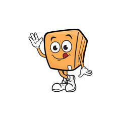 box character cartoon mascot vector