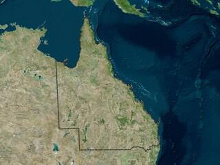 Queensland, Australia. High-res satellite. No legend