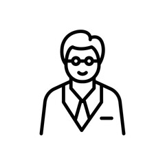 Black line icon for newman