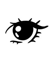 One continuous line drawing - beautiful eye