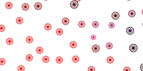 Light Purple, Pink vector pattern with spheres.