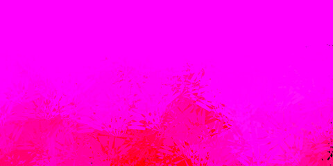 Dark Pink vector background with polygonal forms.