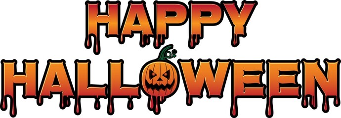 halloween trick or treat typography fonts png file for decoration