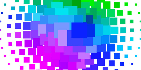 Light Multicolor vector background with rectangles.