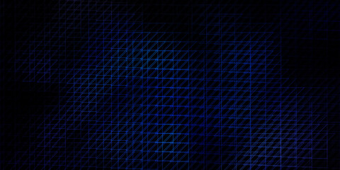 Obraz premium Dark BLUE vector texture with lines.